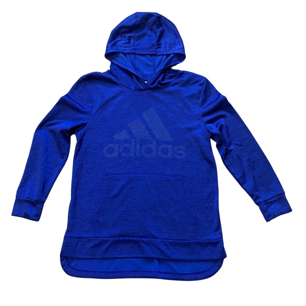 Adidas blue hoodie sweatshirt girls size 16 XL